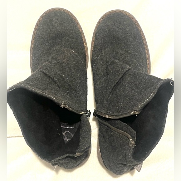 Blowfish Dark Gray Ankle Boots with Zipper and Buckle Detail Women’s Size 6 - Picture 8 of 12